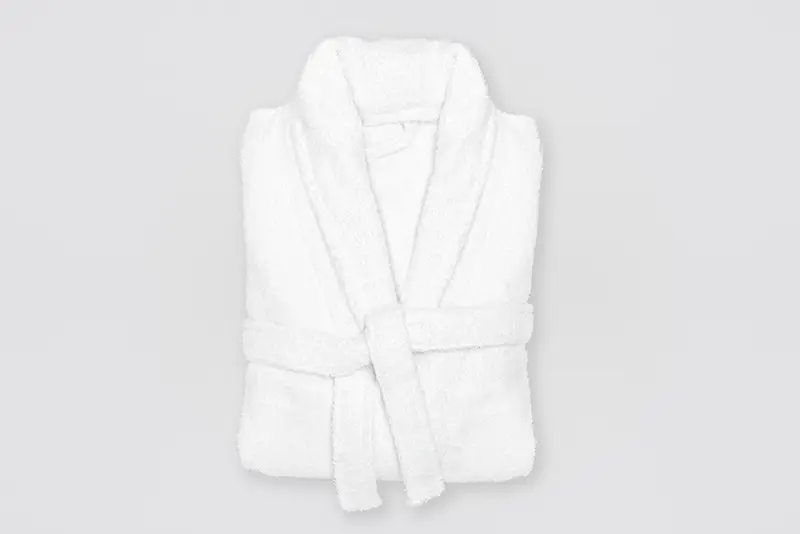 Bathrobe knitted terry 400gm², Shawl collar, XXL