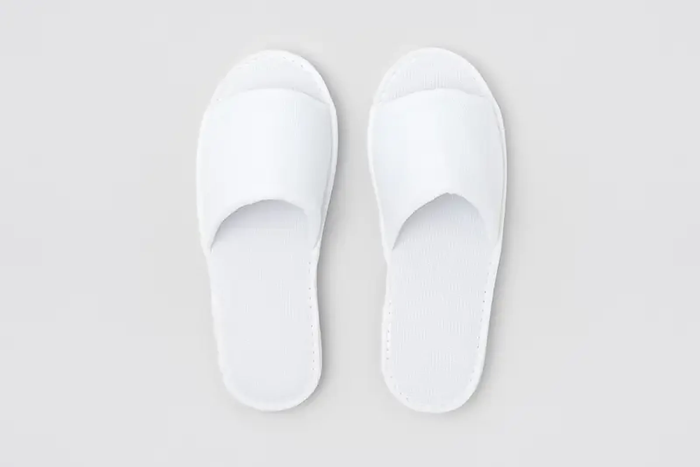 P-London, offen, weiß, Größe 29,5cm | Hotelslipper