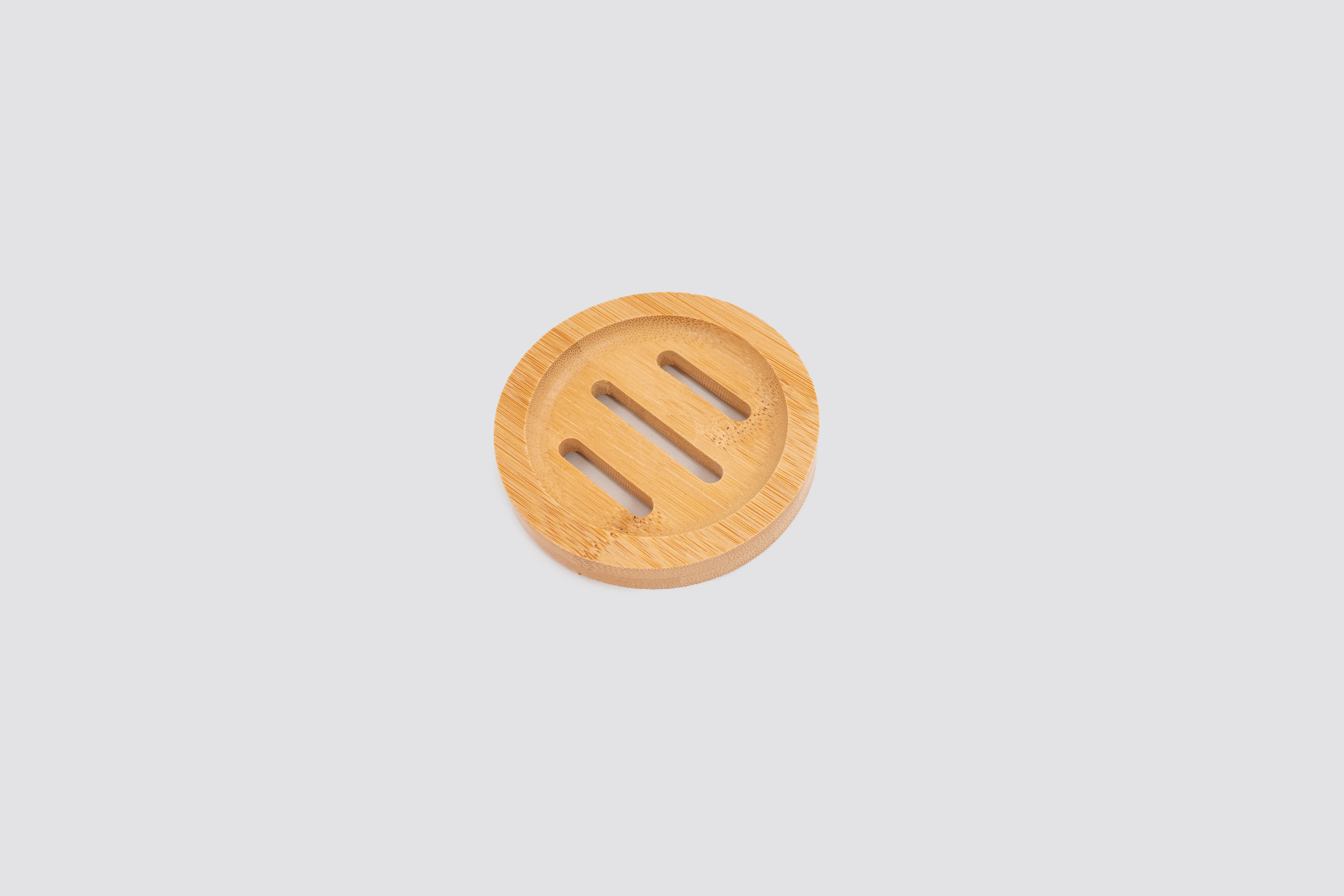 Porte-savon rond en bambou, ligne Green Produits d'Accueil