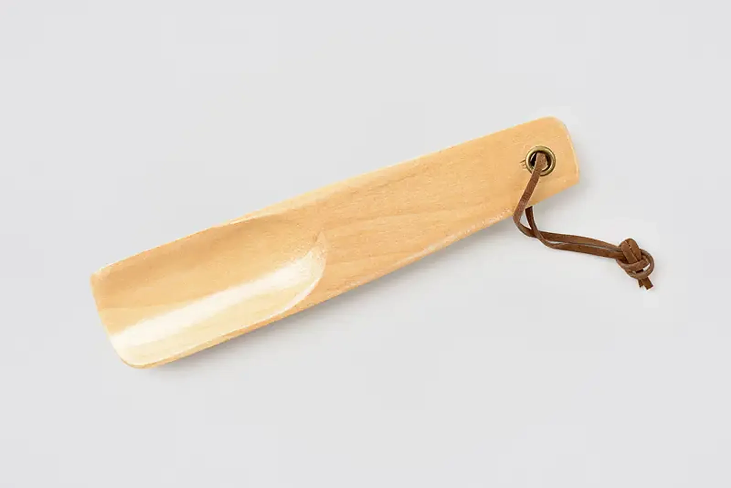 Schuhlöffel, Holz, 15,5cm, naturfarben