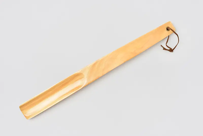Calzador largo de madera, natural, 38 cm