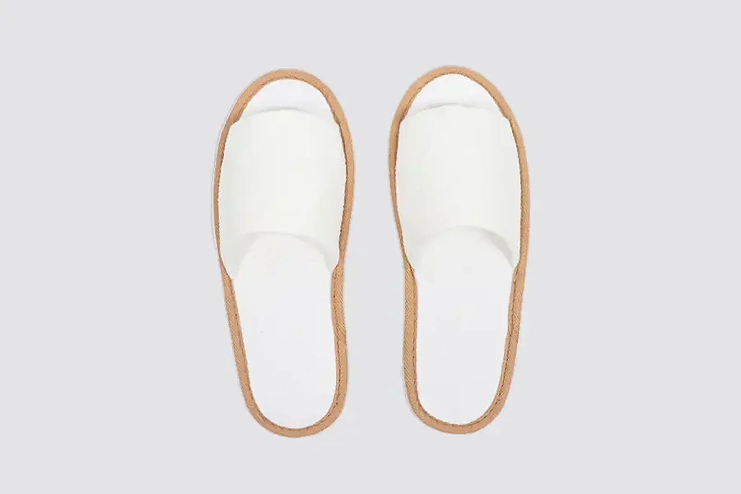 Babaco, open-toe, white, size 28,5cm | Hotel slippers
