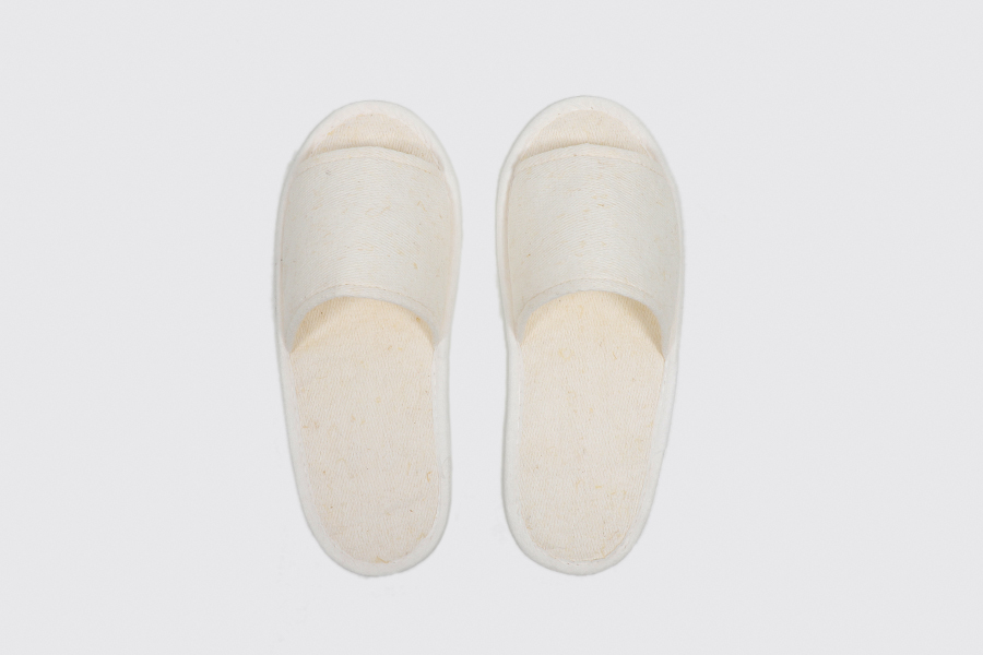 Camellia, open-toe natur color, size 28.5 cm, sole made of sugar cane