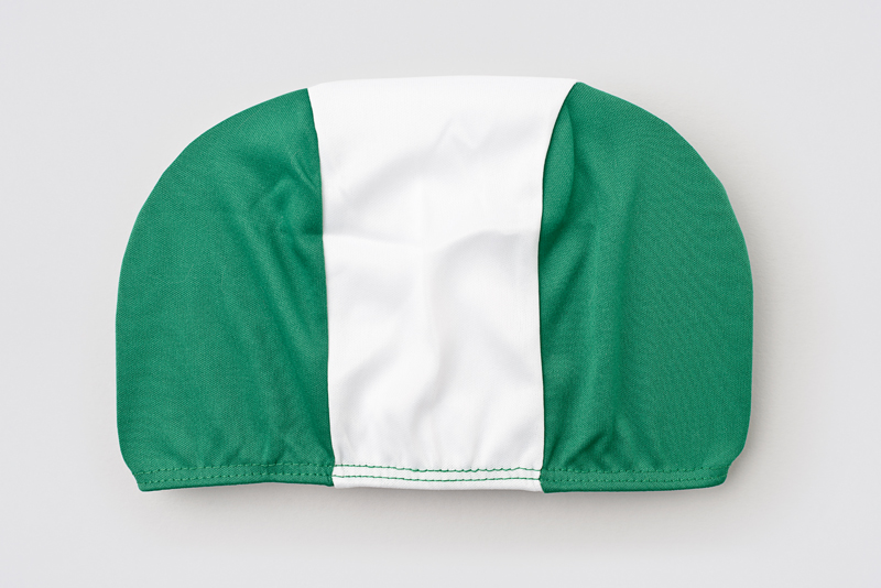 Cuffia per piscina, verde/bianco/verde