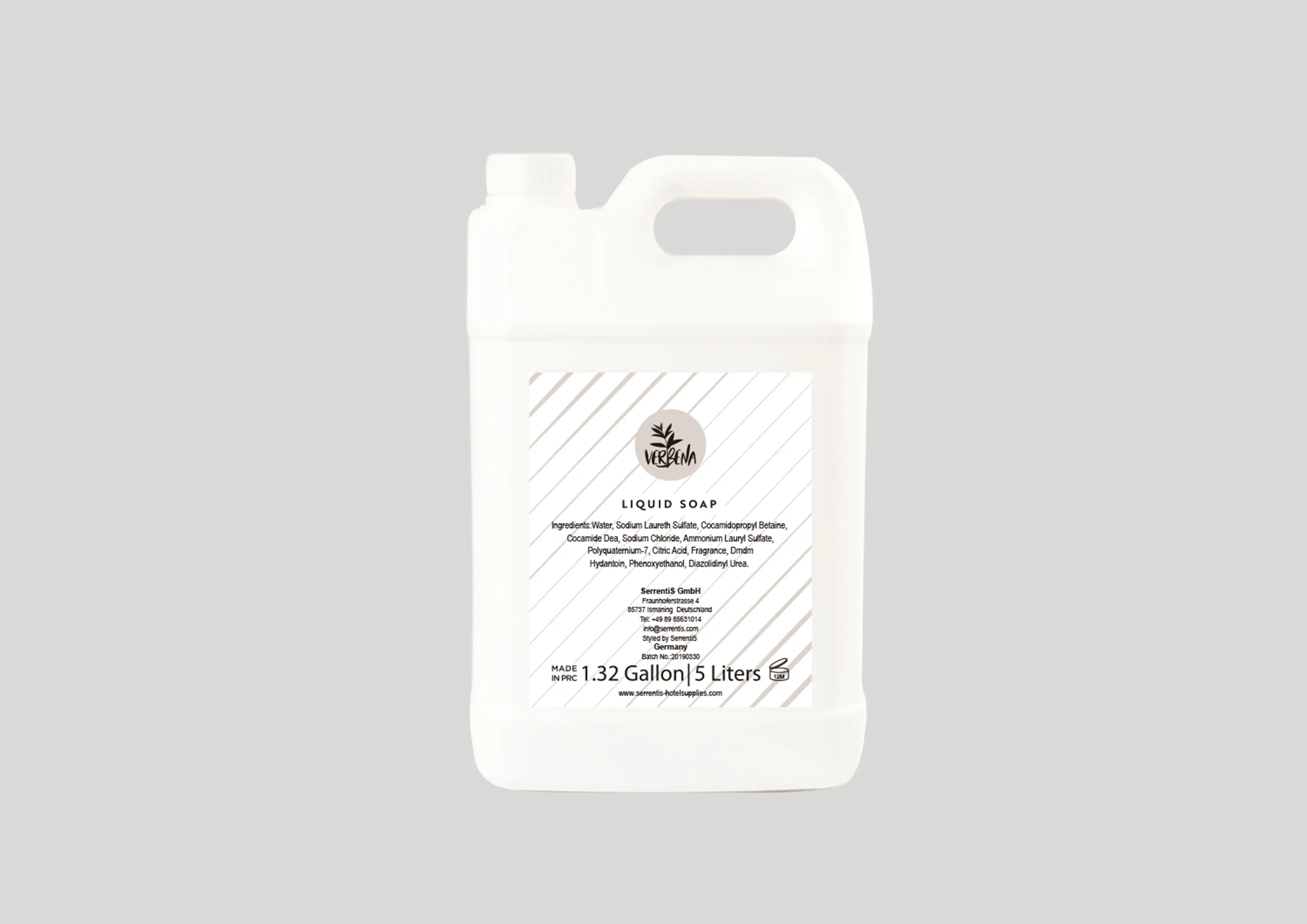 VERBENA LINE - Canister 5 LT. liquid soap, cap with pump VERBENA LINE - Canister 5 LT. liquid soap, cap with pump