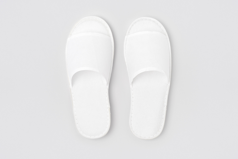 S-Basic open-toe, white, size 28.2cm