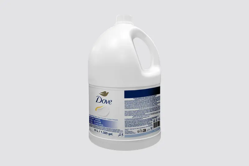 Dove Professional Hydrating Care – Bidon de recharge 5 L, Gel douche