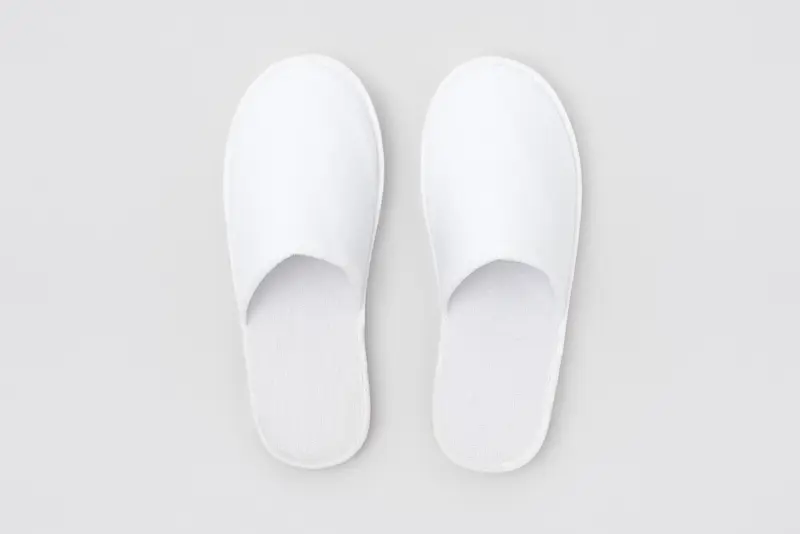 P-Florence, closed-toe, white, size 28,2cm | Hotel slippers
