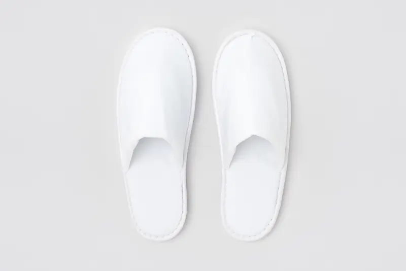 P-Royal light, closed-toe, white, size 30,5cm | Hotel slippers
